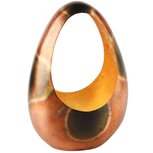 Dekoratief | Theelichthouder open ei 'Copper Sky', metaal, 15x10x22cm | A248178 Dekoratief | Theelichthouder open ei 'Copper Sky', metaal, 15x10x22cm | A248178