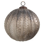 Clayre & Eef | Kerstbal Zilverkleurig ø 15x15 cm | 6GL4534M Clayre & Eef | Kerstbal Zilverkleurig ø 15x15 cm | 6GL4534M