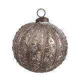 Clayre & Eef | Kerstbal Zilverkleurig ø 10x10 cm | 6GL4534S Clayre & Eef | Kerstbal Zilverkleurig ø 10x10 cm | 6GL4534S