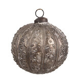 Clayre & Eef | Kerstbal Zilverkleurig ø 8x8 cm | 6GL4534XS Clayre & Eef | Kerstbal Zilverkleurig ø 8x8 cm | 6GL4534XS