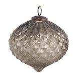 Clayre & Eef | Kerstbal Zilverkleurig ø 15x15 cm | 6GL4535M Clayre & Eef | Kerstbal Zilverkleurig ø 15x15 cm | 6GL4535M