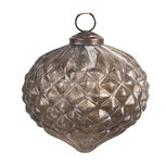 Clayre & Eef | Kerstbal Zilverkleurig ø 10x10 cm | 6GL4535S Clayre & Eef | Kerstbal Zilverkleurig ø 10x10 cm | 6GL4535S