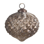 Clayre & Eef | Kerstbal Zilverkleurig ø 8x8 cm | 6GL4535XS Clayre & Eef | Kerstbal Zilverkleurig ø 8x8 cm | 6GL4535XS