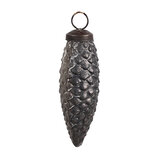 Clayre & Eef | Kerstbal Zilverkleurig ø 5x11 cm | 6GL4537S Clayre & Eef | Kerstbal Zilverkleurig ø 5x11 cm | 6GL4537S