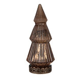Clayre & Eef | Kerstdecoratie Kerstboom met LED Koperkleurig ø 7x16 cm | 6GL4569KO Clayre & Eef | Kerstdecoratie Kerstboom met LED Koperkleurig ø 7x16 cm | 6GL4569KO