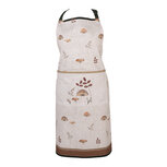 Clayre & Eef | Keukenschort Beige Bruin 70x85 cm | LFJ41 Clayre & Eef | Keukenschort Beige Bruin 70x85 cm | LFJ41