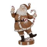 Clayre & Eef | Kerstdecoratie Kerstman Bruin 12x9x20 cm | 6PR4276 Clayre & Eef | Kerstdecoratie Kerstman Bruin 12x9x20 cm | 6PR4276