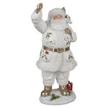 Clayre & Eef | Kerstdecoratie Kerstman Wit 21x23x43 cm | 6PR4295 Clayre & Eef | Kerstdecoratie Kerstman Wit 21x23x43 cm | 6PR4295