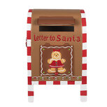Clayre & Eef | Brievenbus Bruin Rood 22x18x34 cm | 6Y5628 Clayre & Eef | Brievenbus Bruin Rood 22x18x34 cm | 6Y5628