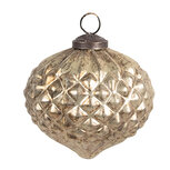 Clayre & Eef | Kerstbal Goudkleurig Bruin ø 8x8 cm | 6GL4554S Clayre & Eef | Kerstbal Goudkleurig Bruin ø 8x8 cm | 6GL4554S