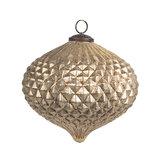 Clayre & Eef | Kerstbal Goudkleurig Bruin ø 18x18 cm | 6GL4554XL Clayre & Eef | Kerstbal Goudkleurig Bruin ø 18x18 cm | 6GL4554XL