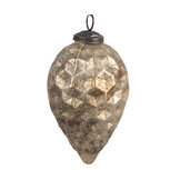 Clayre & Eef | Kerstbal Goudkleurig ø 8x11 cm | 6GL4556L Clayre & Eef | Kerstbal Goudkleurig ø 8x11 cm | 6GL4556L