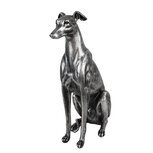 Clayre & Eef   | Decoratie Beeld Hond Zilverkleurig 20x10x30 cm | 6PR5068