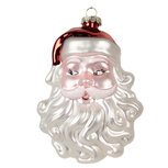 Clayre & Eef | Decoratie Hanger Kerstman Wit Rood 9x7x13 cm | 6GL4622 Clayre & Eef | Decoratie Hanger Kerstman Wit Rood 9x7x13 cm | 6GL4622