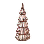 Clayre & Eef | Kerstdecoratie Kerstboom met LED Koperkleurig ø 9x21 cm | 6GL4645 Clayre & Eef | Kerstdecoratie Kerstboom met LED Koperkleurig ø 9x21 cm | 6GL4645