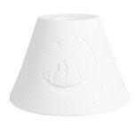 Clayre & Eef | Lampenkap Hang Wit ø 15x10 cm | 6LAK0544 Clayre & Eef | Lampenkap Hang Wit ø 15x10 cm | 6LAK0544