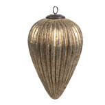 Clayre & Eef | Kerstbal Goudkleurig ø 14x20 cm | 6GL4555L Clayre & Eef | Kerstbal Goudkleurig ø 14x20 cm | 6GL4555L