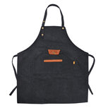 Clayre & Eef | Keukenschort Zwart 78x70 cm | KT041.039BL Clayre & Eef | Keukenschort Zwart 78x70 cm | KT041.039BL
