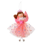 Clayre & Eef | Decoratie Hanger engel Roze 8x4x15 cm | 65677P Clayre & Eef | Decoratie Hanger engel Roze 8x4x15 cm | 65677P