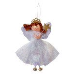 Clayre & Eef | Decoratie Hanger engel Wit 8x4x15 cm | 65677W Clayre & Eef | Decoratie Hanger engel Wit 8x4x15 cm | 65677W