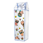 Clayre & Eef | Drinkfles Transparant Bruin 8x8x26 cm / 1000 ml | 65706 Clayre & Eef | Drinkfles Transparant Bruin 8x8x26 cm / 1000 ml | 65706