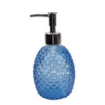 Clayre & Eef | Zeepdispenser Blauw ø 9x18 cm /350 ml | 6GL4904 Clayre & Eef | Zeepdispenser Blauw ø 9x18 cm /350 ml | 6GL4904