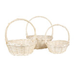 Clayre & Eef | Opbergmanden Set van 3 Beige ø 33x12/36 / ø 27x11/31 / ø 22x9/26 cm | 65722 Clayre & Eef | Opbergmanden Set van 3 Beige ø 33x12/36 / ø 27x11/31 / ø 22x9/26 cm | 65722