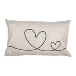 Clayre & Eef   | Kussenhoes Beige Groen 30x50 cm | CHS36