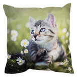 Clayre & Eef | Kussenhoes Groen Grijs 45x45 cm | KT021.370 Clayre & Eef | Kussenhoes Groen Grijs 45x45 cm | KT021.370