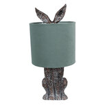 Clayre & Eef | Tafellamp Konijn Bruin Groen ø 20x43 cm E27/max 1x60W | 6LMC0099VLGR Clayre & Eef | Tafellamp Konijn Bruin Groen ø 20x43 cm E27/max 1x60W | 6LMC0099VLGR