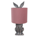 Clayre & Eef | Tafellamp Konijn Bruin Roze ø 20x43 cm E27/max 1x60W | 6LMC0099VP Clayre & Eef | Tafellamp Konijn Bruin Roze ø 20x43 cm E27/max 1x60W | 6LMC0099VP
