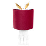 Clayre & Eef | Tafellamp Konijn Wit Rood ø 20x43 cm E27/max 1x60W | 6LMC0099WVBU Clayre & Eef | Tafellamp Konijn Wit Rood ø 20x43 cm E27/max 1x60W | 6LMC0099WVBU
