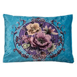 Clayre & Eef | Sierkussen Blauw Roze 70x50x6 cm | KG039.002 Clayre & Eef | Sierkussen Blauw Roze 70x50x6 cm | KG039.002
