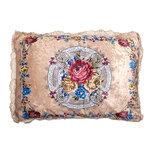 Clayre & Eef | Sierkussen Beige Roze 70x50x6 cm | KG039.005 Clayre & Eef | Sierkussen Beige Roze 70x50x6 cm | KG039.005