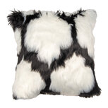 Clayre & Eef | Kussenhoes Wit zwart 45x45 cm | KT021.352 Clayre & Eef | Kussenhoes Wit zwart 45x45 cm | KT021.352