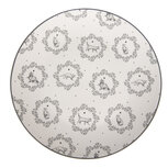 Clayre & Eef | Servies Dinerbord Wit Grijs ø 20x2 cm | LGCDP Clayre & Eef | Servies Dinerbord Wit Grijs ø 20x2 cm | LGCDP