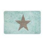 Clayre & Eef   | Badmat Blauw 78x48x1 cm | BM0010BL