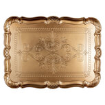Clayre & Eef | Decoratief Dienblad Goudkleurig 40x30x2 cm | 65759 Clayre & Eef | Decoratief Dienblad Goudkleurig 40x30x2 cm | 65759