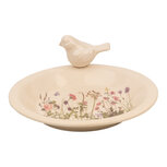 Clayre & Eef | Vogelvoederbak Beige Roze ø 26x10 cm | 6CE1948L Clayre & Eef | Vogelvoederbak Beige Roze ø 26x10 cm | 6CE1948L