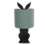 Clayre & Eef | Tafellamp Konijn Zwart Groen ø 20x43 cm E27/max 1x60W | 6LMC0099ZVLGR Clayre & Eef | Tafellamp Konijn Zwart Groen ø 20x43 cm E27/max 1x60W | 6LMC0099ZVLGR