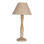Clayre & Eef | Tafellamp Bruin Beige ø 26x50 cm E27/max 1x40W | 6LMC0104 Clayre & Eef | Tafellamp Bruin Beige ø 26x50 cm E27/max 1x40W | 6LMC0104