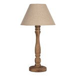 Clayre & Eef | Tafellamp Bruin Beige ø 26x50 cm E27/max 1x40W | 6LMC0105 Clayre & Eef | Tafellamp Bruin Beige ø 26x50 cm E27/max 1x40W | 6LMC0105