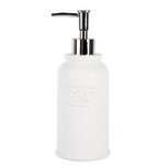 Clayre & Eef | Zeepdispenser Wit ø 8x21 cm / 350 ml | 65874 Clayre & Eef | Zeepdispenser Wit ø 8x21 cm / 350 ml | 65874