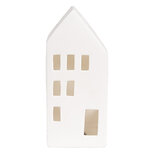 Clayre & Eef   | Decoratie Huisje met LED Wit 7x6x15 cm | 6CE1793