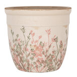 Clayre & Eef   | Bloempot Binnen Beige Roze ø 18x17 cm | 6CE1974L