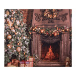 Clayre & Eef | Wandkleed kerstboom Bruin Groen 180x1x210 cm | 6WK0038 Clayre & Eef | Wandkleed kerstboom Bruin Groen 180x1x210 cm | 6WK0038