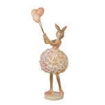 Clayre & Eef | Decoratie beeld Konijn Beige Roze 11x7x27 cm | 6PR4417 Clayre & Eef | Decoratie beeld Konijn Beige Roze 11x7x27 cm | 6PR4417
