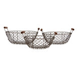 Clayre & Eef | Manden Bruin (set van 3) ø 27x9/14 / ø 24x8/12 / ø 21x7/11 cm | 6Y5716 Clayre & Eef | Manden Bruin (set van 3) ø 27x9/14 / ø 24x8/12 / ø 21x7/11 cm | 6Y5716