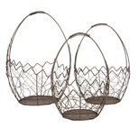 Clayre & Eef | Manden Bruin (set van 3) ø 28x17/37 / ø 23x14/33 / ø 18x12/28 cm | 6Y5717 Clayre & Eef | Manden Bruin (set van 3) ø 28x17/37 / ø 23x14/33 / ø 18x12/28 cm | 6Y5717