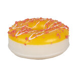 Clayre & Eef   | Decoratie donut Geel ø 8x3 cm | 65982